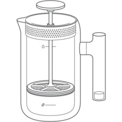 fellow clara french press walnut - stylish design