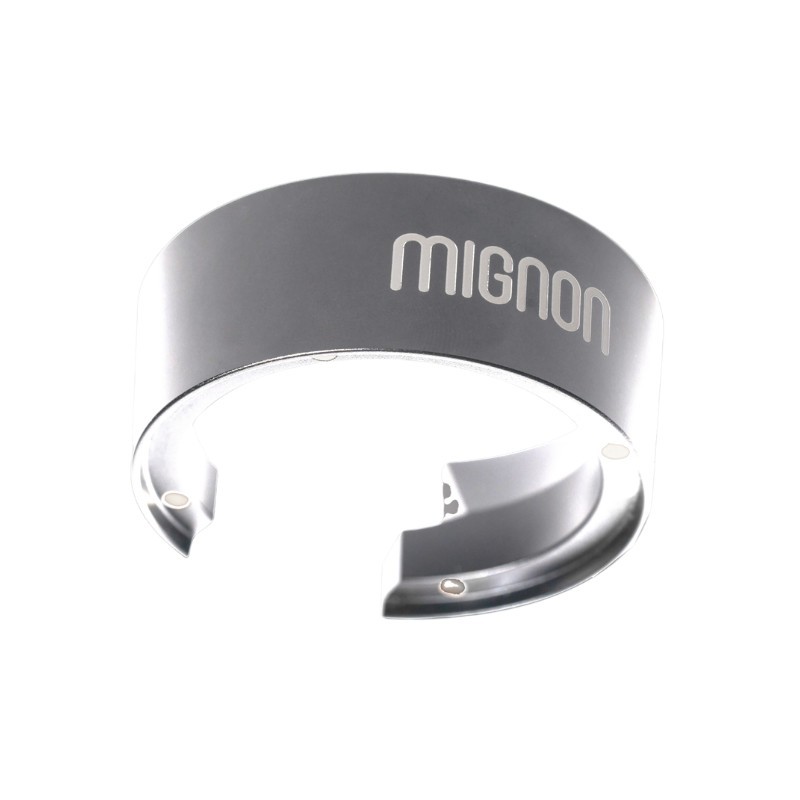 eureka mignon dosing funnel chrome - sleek design