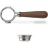 lelit bottomless portafilter wood nut - elegant design