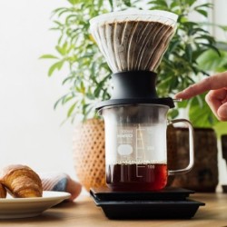 hario immersion coffee dripper switch set - efficient brewing