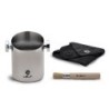 lelit knock box with cloth and brush - complete set
