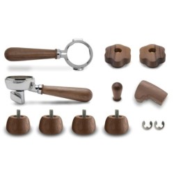 lelit walnut wood upgrade kit for bianca pl162t