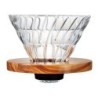 hario v60 glass dripper 02 - olive wood holder