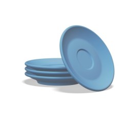 clubhouse tulip espresso cup 70cc with saucer - porcelain
