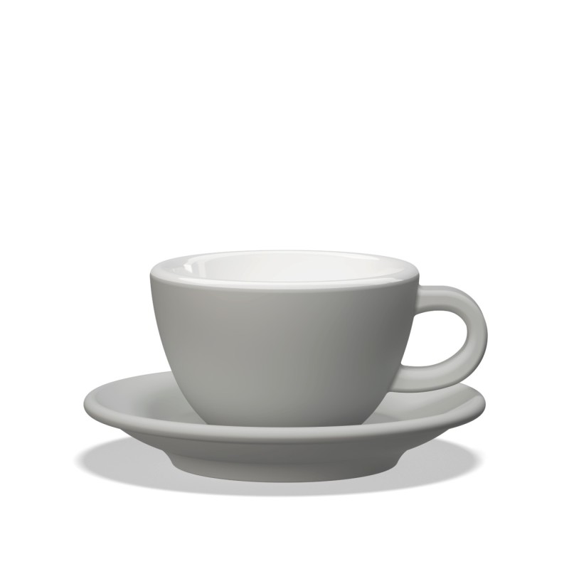 clubhouse tulip cappuccino cup 210cc - porcelain & saucer