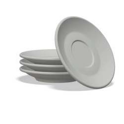 clubhouse tulip cappuccino cup 210cc - porcelain & saucer