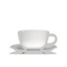 clubhouse tulip cappuccino cup 210cc - porcelain & saucer