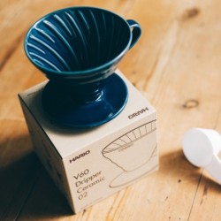 hario v60 02 ceramic dripper indigo blue