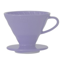 hario v60-02 ceramic coffee dripper - purple heather