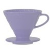hario v60-02 ceramic coffee dripper - purple heather