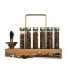 weber workshops bean cellar glass - coffee storage set