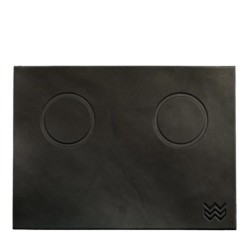 weber workshops leather tamping mat onyx - vegetable-tanned