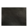 weber workshops leather tamping mat onyx - vegetable-tanned
