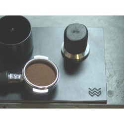 weber workshops leather tamping mat onyx - vegetable-tanned