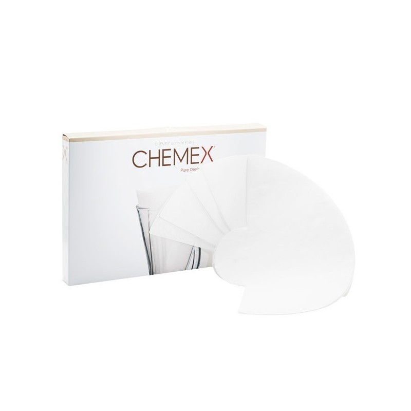 Chemex Unfolded Half Moon Paper Filters FP-2 100 Pcs