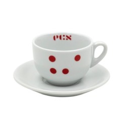 ECS Cappuccino Cup "dots" With Saucer - Set Di 6 | Buy Now