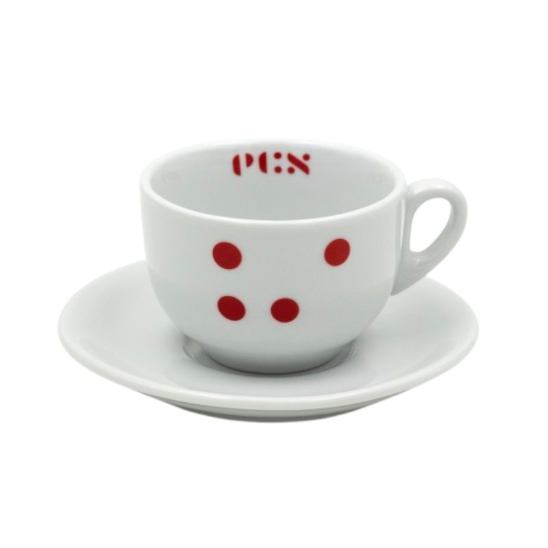 ECS Cappuccino Cup "dots" With Saucer - Set Di 6 | Buy Now
