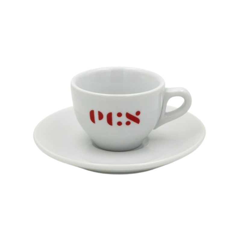 ECS Espresso Cup With Saucer - Set Of 6 | Fast Shipping