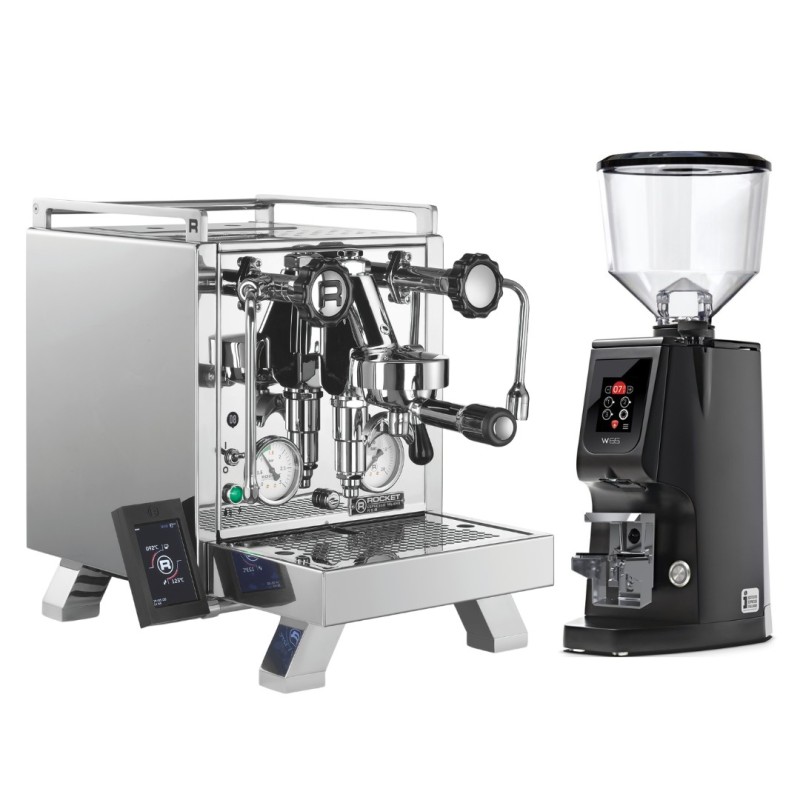 Rocket R58 + Eureka Atom W 65 Bundle | Dual Boiler, E61