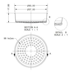 ims shower screen e61 200 nt - fits faema