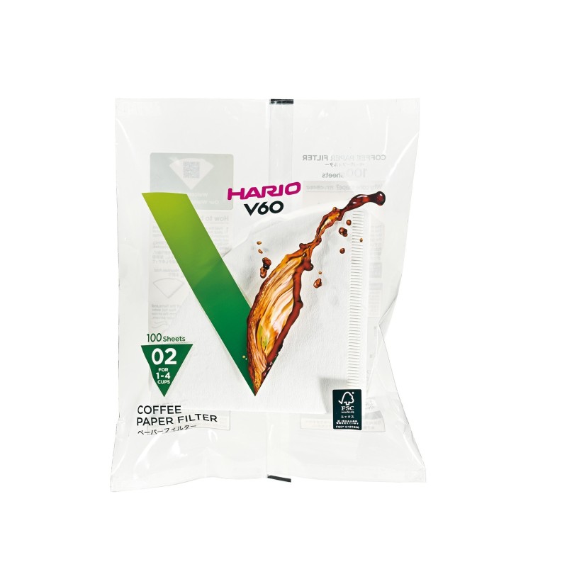 hario paper filters for dripper 02 - pack of 100