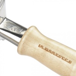 la marzocco maple wooden portafilter double spout
