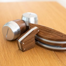 la marzocco linea mini walnut wood customization kit