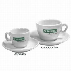 rancilio cappuccino cups set of 6 - durable & stylish