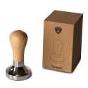 eureka adjustable tamper oak 58.3mm - elegant finish