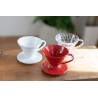 hario dripper v60 01 plastic white - efficient brew