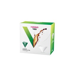 hario white paper filters for dripper 01wk - 100 pcs
