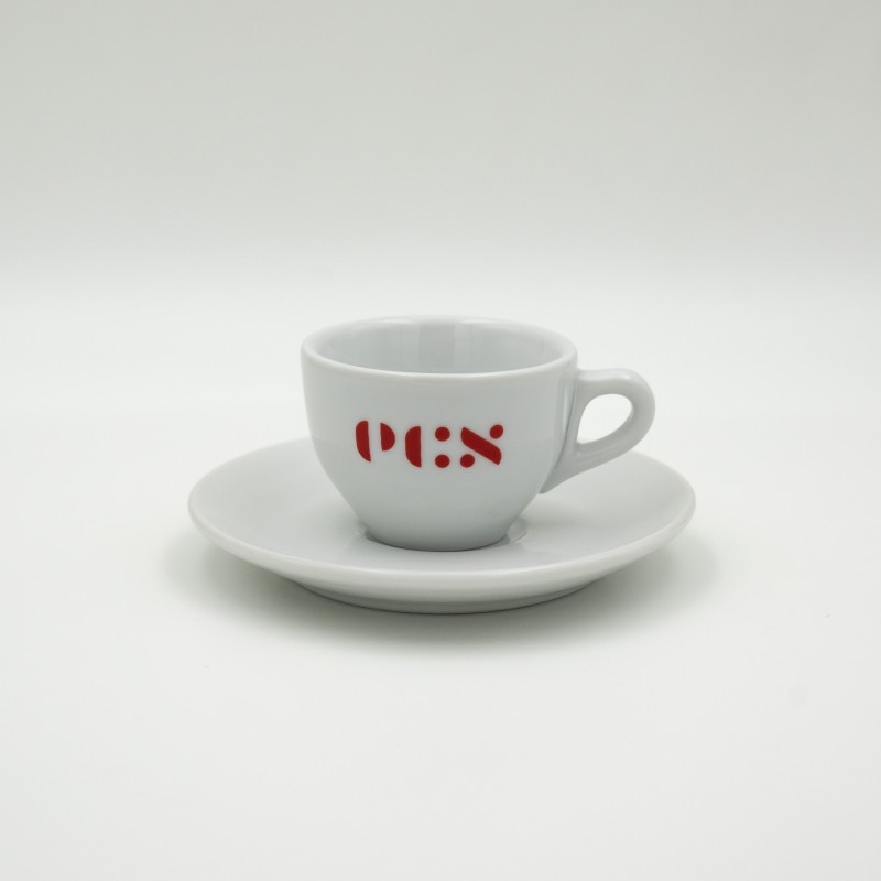 ecs espresso cup with saucer - set of 6