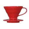 hario v60 01 ceramic coffee dripper red - elegant & durable