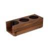 eureka tamp station double walnut - stylish & practical