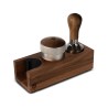 eureka tamp station double walnut - stylish & practical