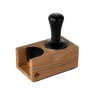 eureka tamp station single oak - sleek & efficient