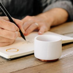 fellow monty milk art espresso cups white - set of 2