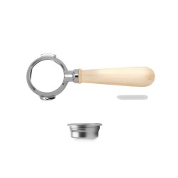 lelit bottomless portafilter maple - elegant design