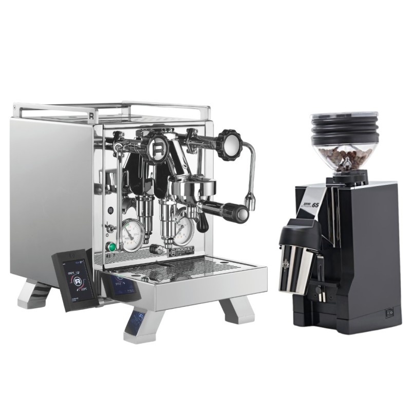 Rocket R58 + Eureka Mignon Zero 65 Bundle | Dual Boiler, E61
