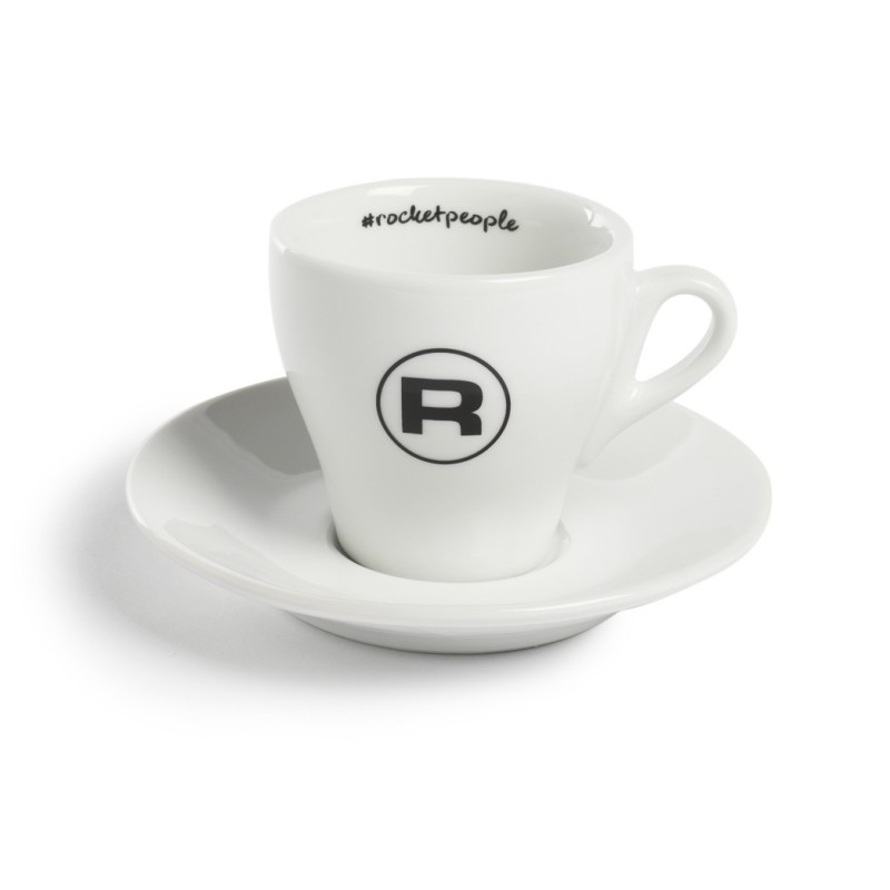 rocket hashtag espresso cups white - set of 6