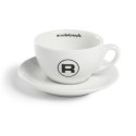 rocket hashtag cappuccino cups white - set of 6