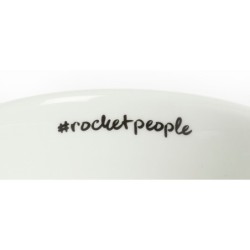 rocket hashtag cappuccino cups white - set of 6