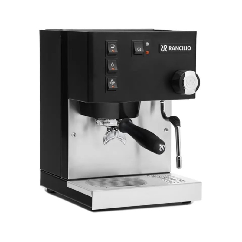 rancilio silvia black espresso machine - modern