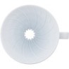 hario v60 02 coffee dripper ceramic white - sleek