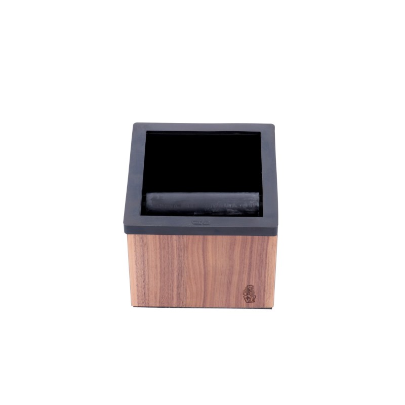la marzocco walnut wood knock box - stylish & durable