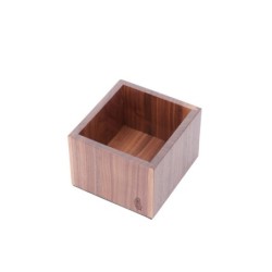 la marzocco walnut wood knock box - stylish & durable