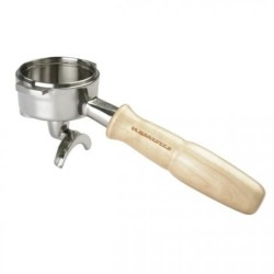 la marzocco maple wooden portafilter double spout