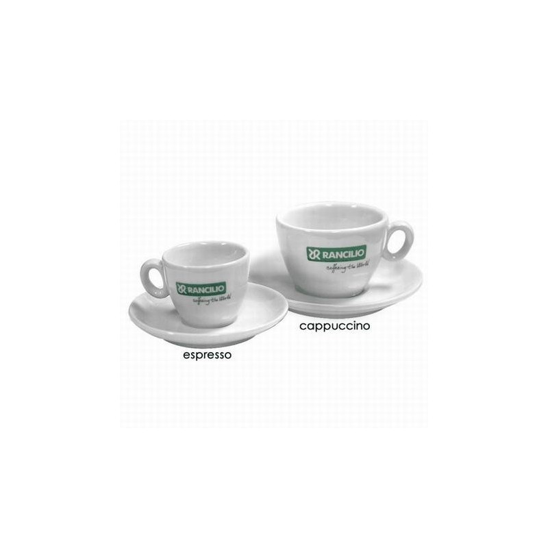 rancilio cappuccino cups set of 6 - durable & stylish