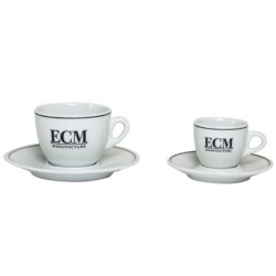 ecm cappuccino cups with saucers - set of 6