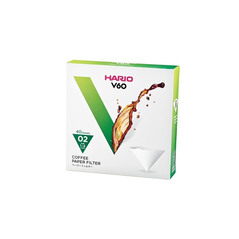 hario paper filters for dripper 02 - pack of 40